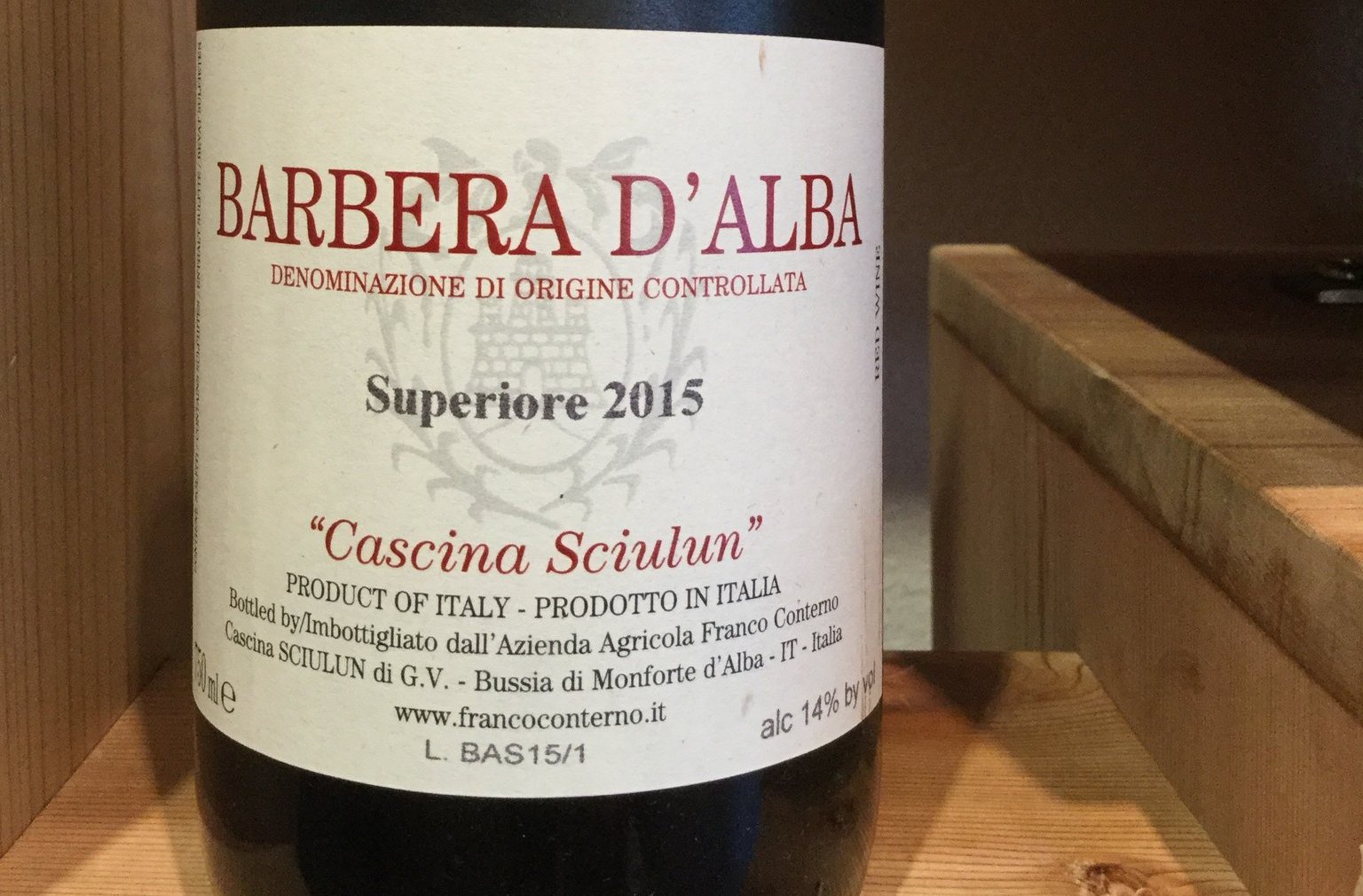 Franco Conterno Cascina Sciulun Barbera d'Alba Superiore 2015&nbsp;<span>(+)</span>