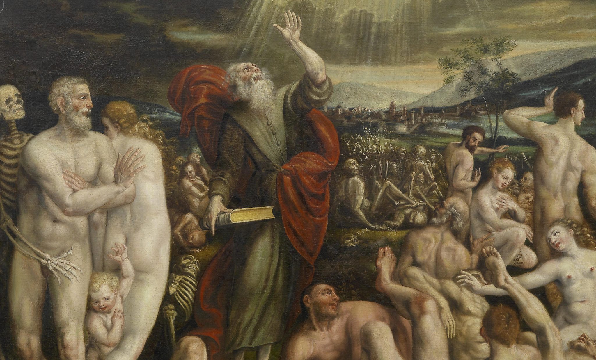 Profeten Ezekiels visjon på dødsmarken (c. 1589)&nbsp;<span>(+)</span>