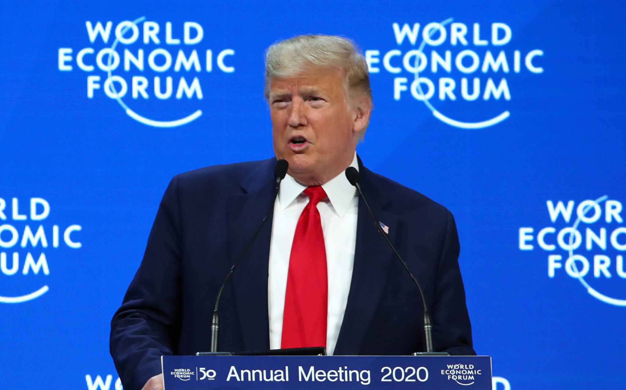 Trump i Davos: – Vi må avvise dommedags&shy;profetene&nbsp;<span>(+)</span>