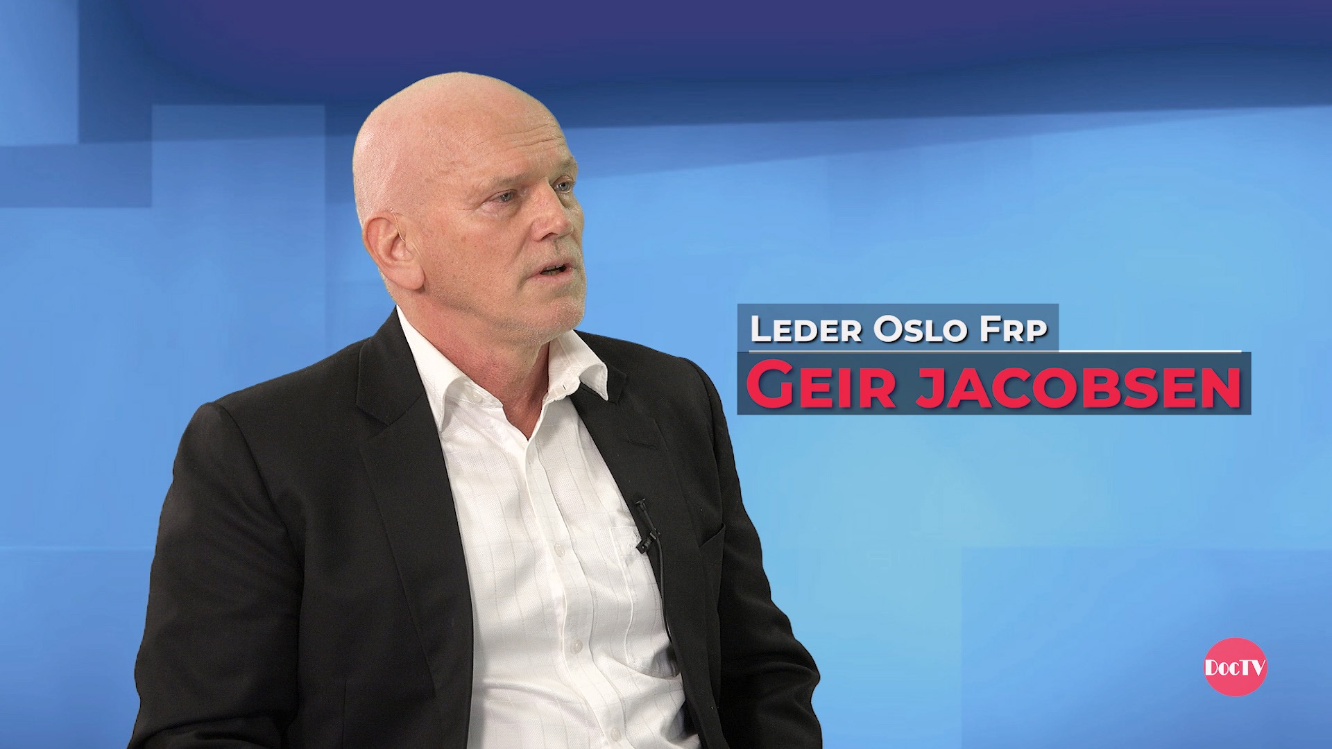 DocTV: Intervju med nyvalgt FrP-leder i Oslo, Geir Ugland Jacobsen&nbsp;<span>(+)</span>