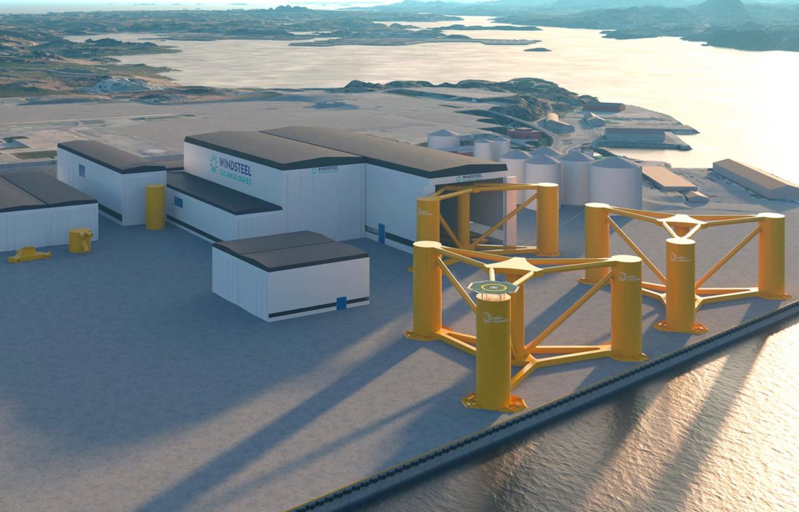 Planlagt fabrikkområde fra Windsteel Technologies.