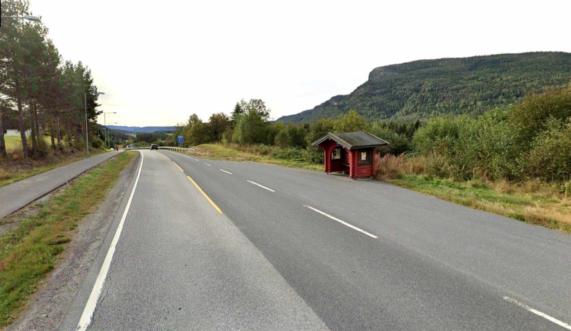 Busstopp ved FV 287, Nedre Eggedal