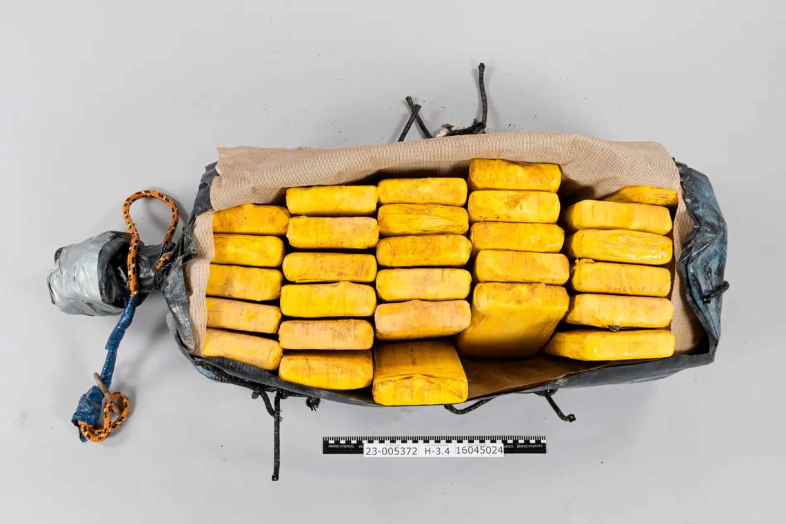 Kokainparti fotografert av politiet