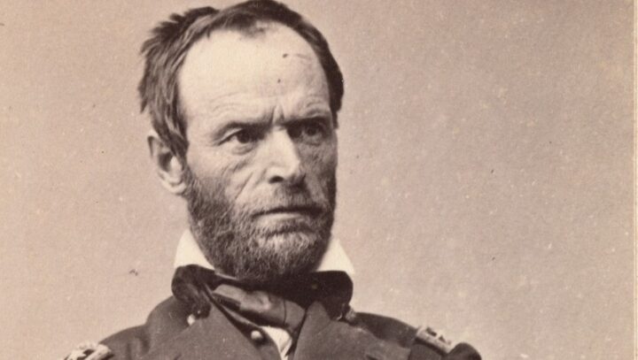 Major General William Tecumseh Sherman Wearing Mourning Armband (1865).