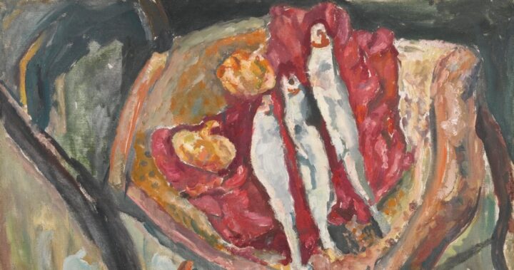 Stilleben med sild og løk (c.1917).