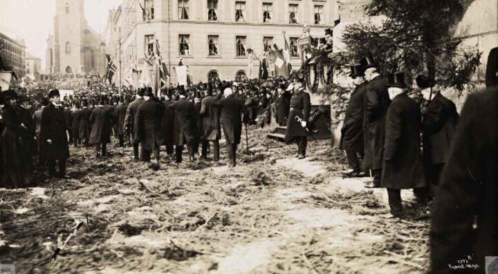 Bjørnstjerne Bjørnsons begravelse, 3. mai 1910.