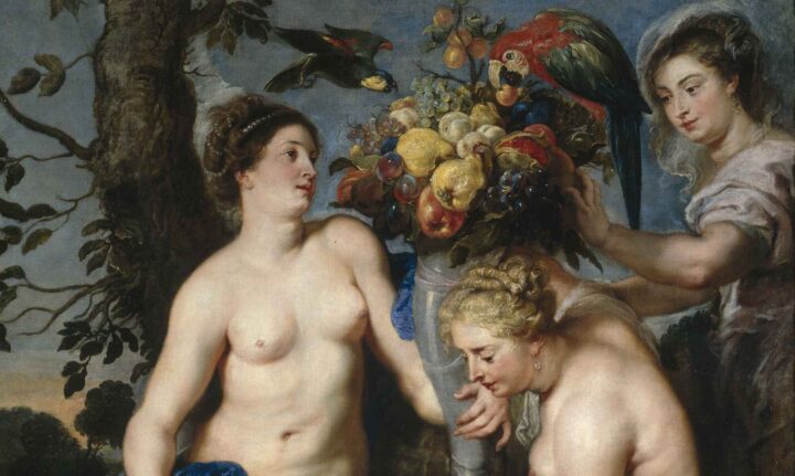 Korngudinnen Ceres og to nymfer (1624).
