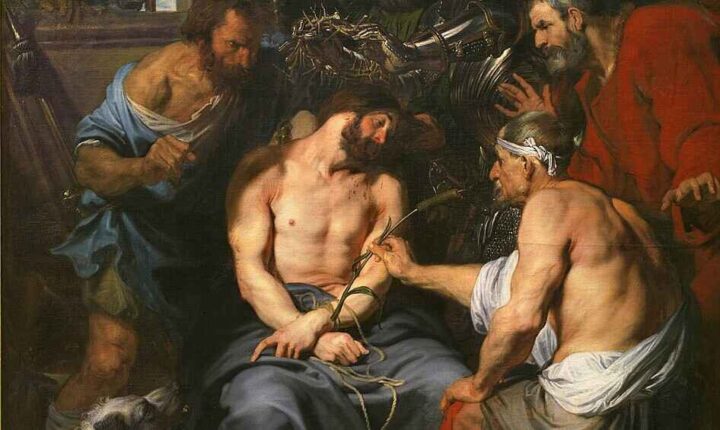 Jesus tornekrones (c.1620).