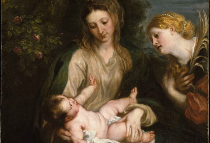 Madonna og barnet med den hellige Katharina av Alexandria (c.1630).