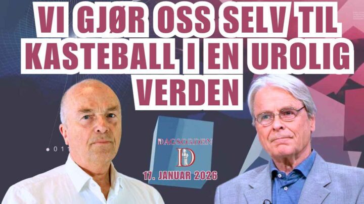 Vi gjør oss selv til kasteball i en urolig verden