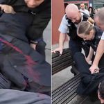 Se video: Ytre venstre-aktivist til rabiat angrep mot innvandrings&shy;kritiker – politiet arresterte mannen som ble overfalt