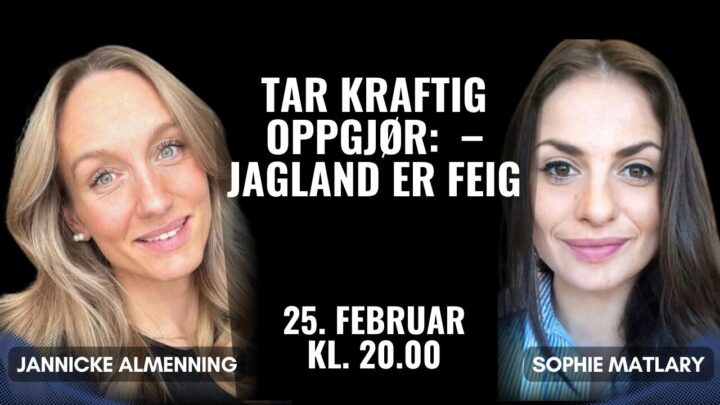 «Jagland er en feiging» – Sophie Matlary holder ikke tilbake i Dagsorden