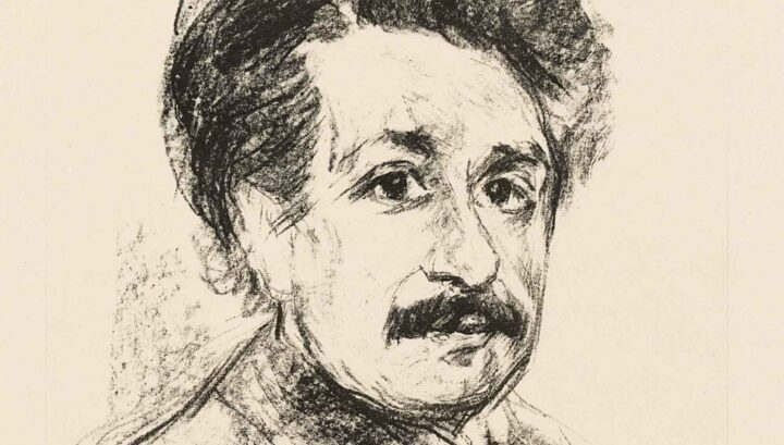 Portrett av fysikeren Albert Einstein (1925).