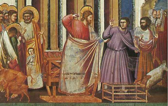 Pengevekslerne utdrives av Templet (1303).