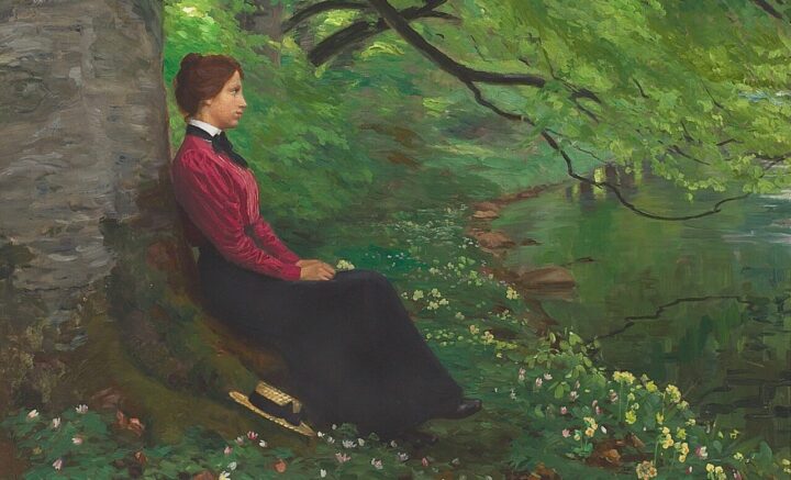 Kunstnerens datter Meta Maren (1901).