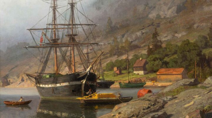 Skute med folkeliv (1889).