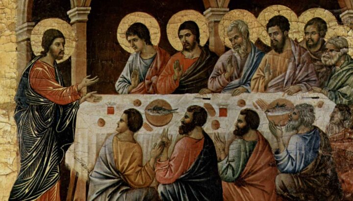Jesus viser seg for apostlene etter sin oppstandelse (c.1308-11).