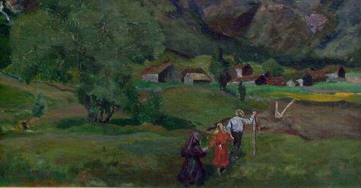 Landskap med barn (1903).