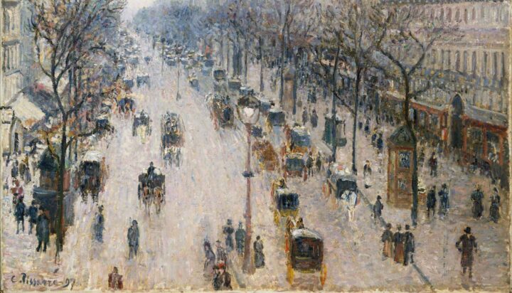 Boulevard Montmartre en vintermorgen (1897).