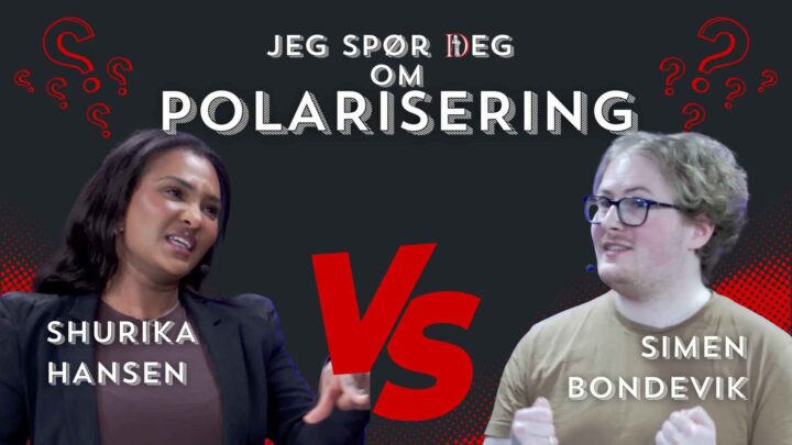 Shurika Hansen og Simen Bondevik i debatt om polarisering | Jeg spør deg