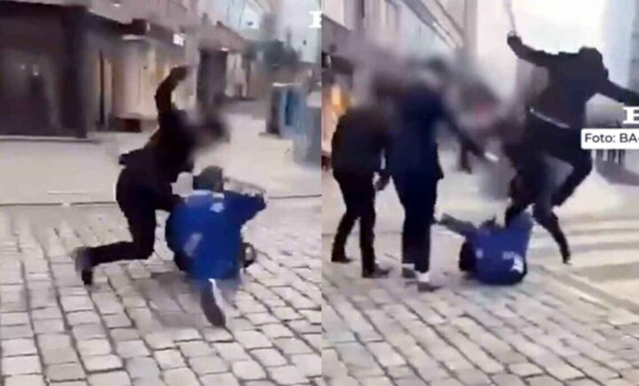Plakater henges opp med bilde og navn på dem som sto bak den grove volden i Bergen