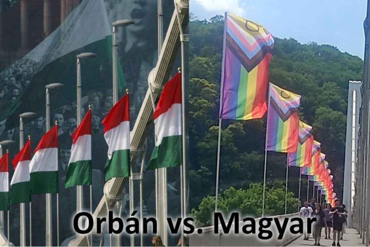 Ungarn: Budapests Pride-dekorasjoner kastet i Donau