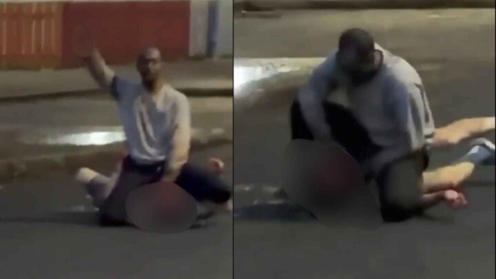 Ny sjokk-video: Afrikaner forsøker å halshugge mann på åpen gate i Belfast