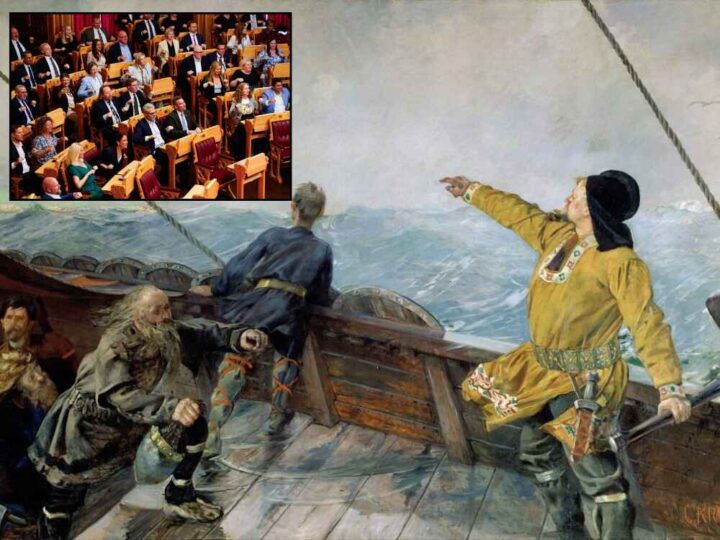 For tre år siden satte de Leiv Eiriksson i kjelleren – nå ror de vikingskip