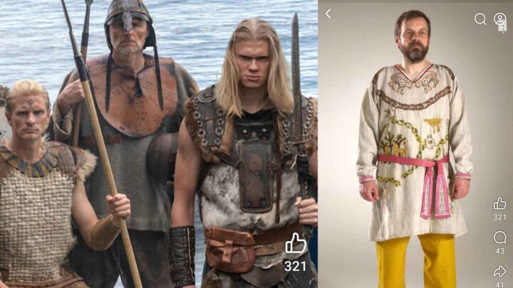 Ekte vikinger pyntet seg i gult og rosa, mener Nasjonal­biblioteket