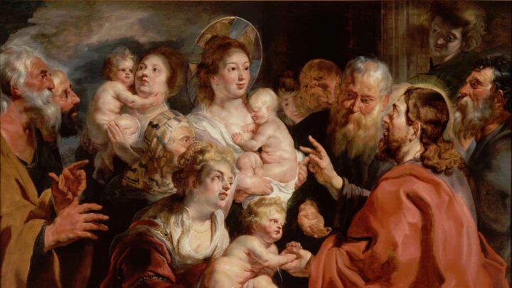 La de små barn komme til mig (1615).