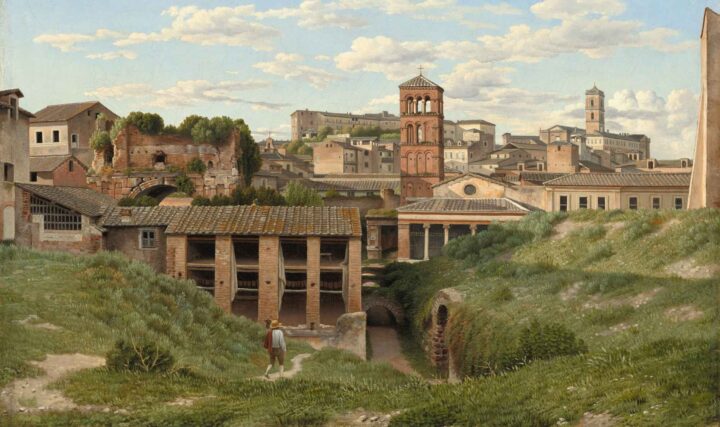 Parti ved Cloaca Maxima, Roma (1814).