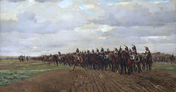1805, kyraserer før angrepet (1878).