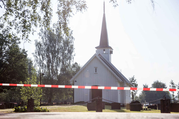 Stensgård kirke i Nannestad forsøkt påtent for tredje gang på fire dager