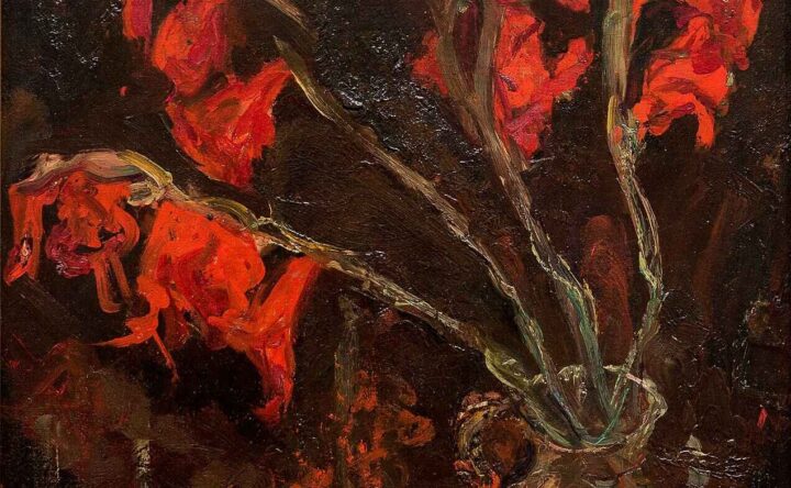Bukett av gladiolus (c.1919).