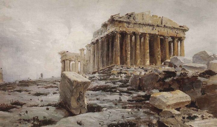 Parthenon i Athen (1881-82).